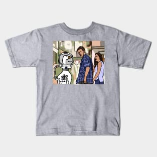 Distracted Boyfriend Space Squadron Leader Goose Kids T-Shirt